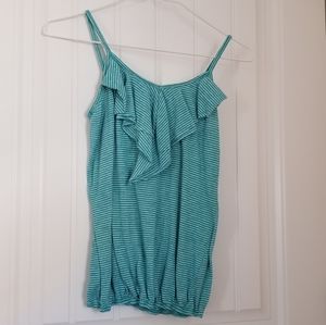 Ruffle detail tank top
